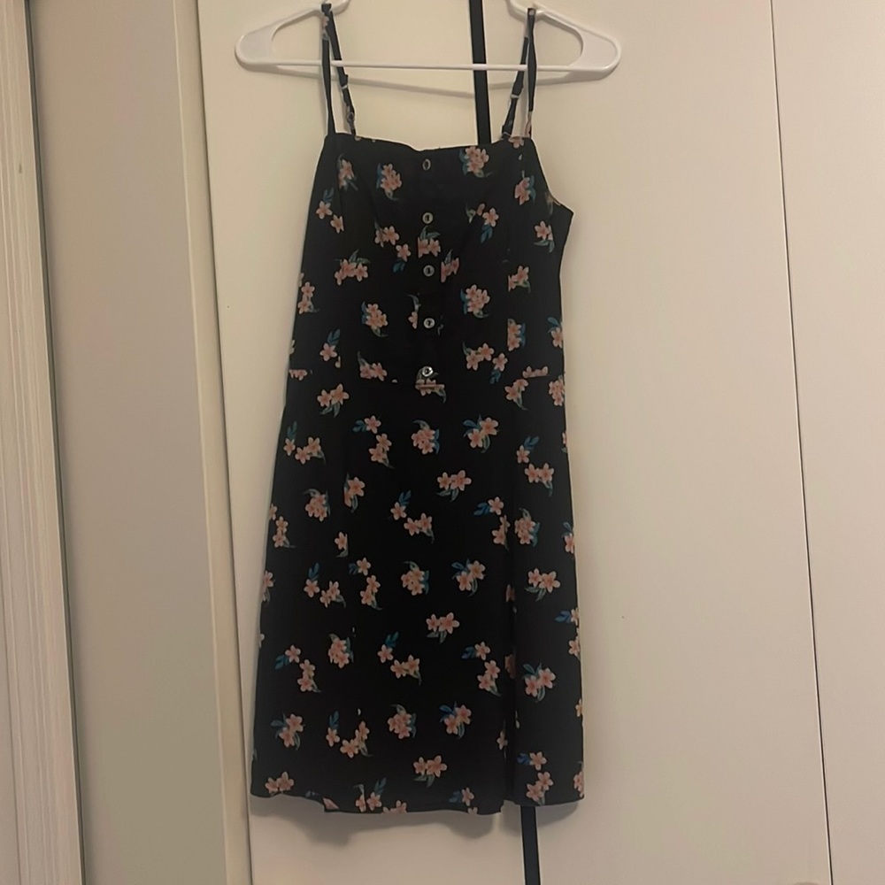 Pink and black holister dress size medium